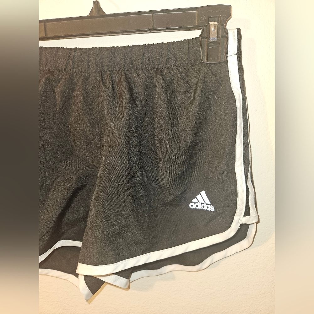 Adidas Womans Black Running Shorts Size Xs - Picture 2 of 9